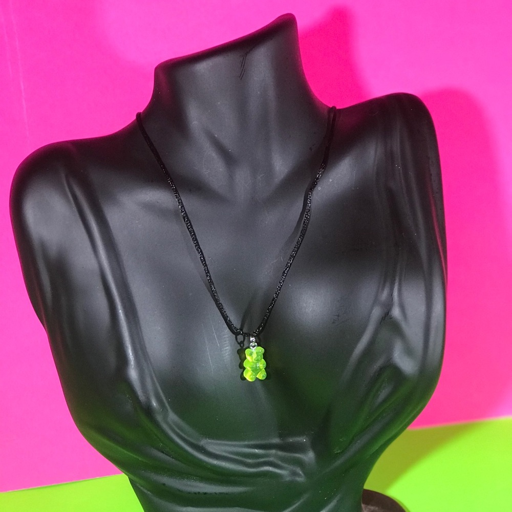 Handmade Resin Gummy Bear Necklace